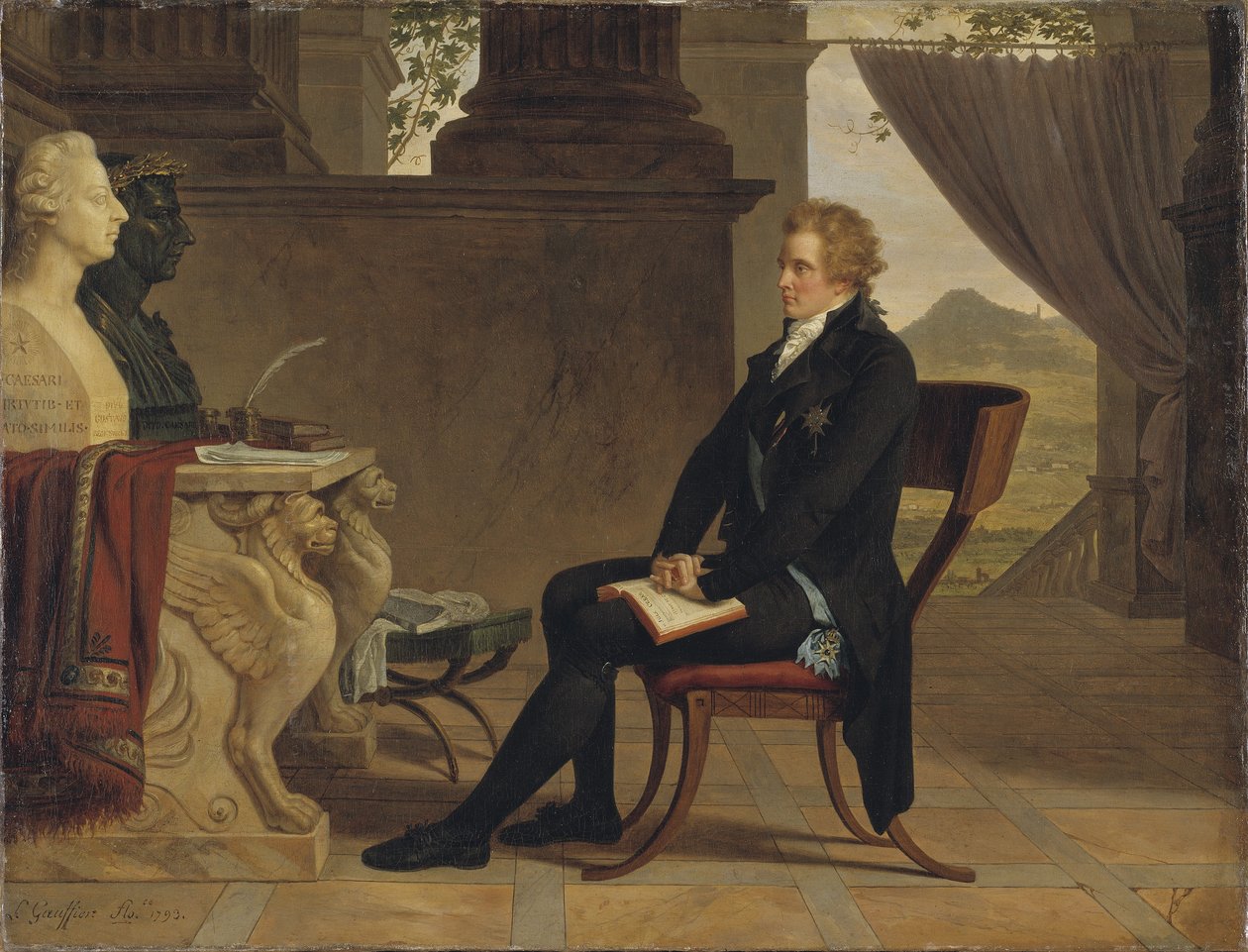 Greve Gustav Mauritz Armfelt i Florens, 1793 av Louis Gauffier