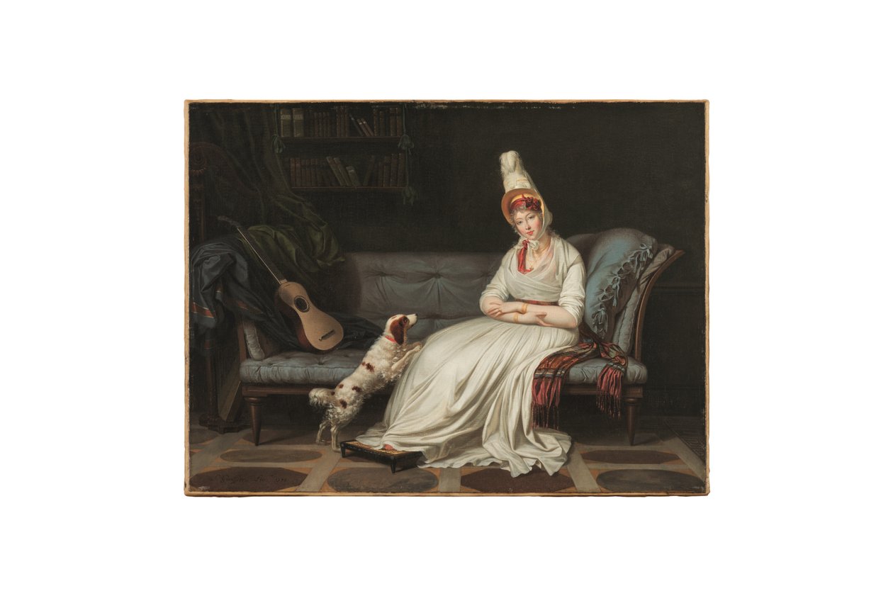 Porträtt av Elizabeth, Lady Webster, senare Lady Holland (1771-1845), ca 1795 (olja på duk) av Louis Gauffier