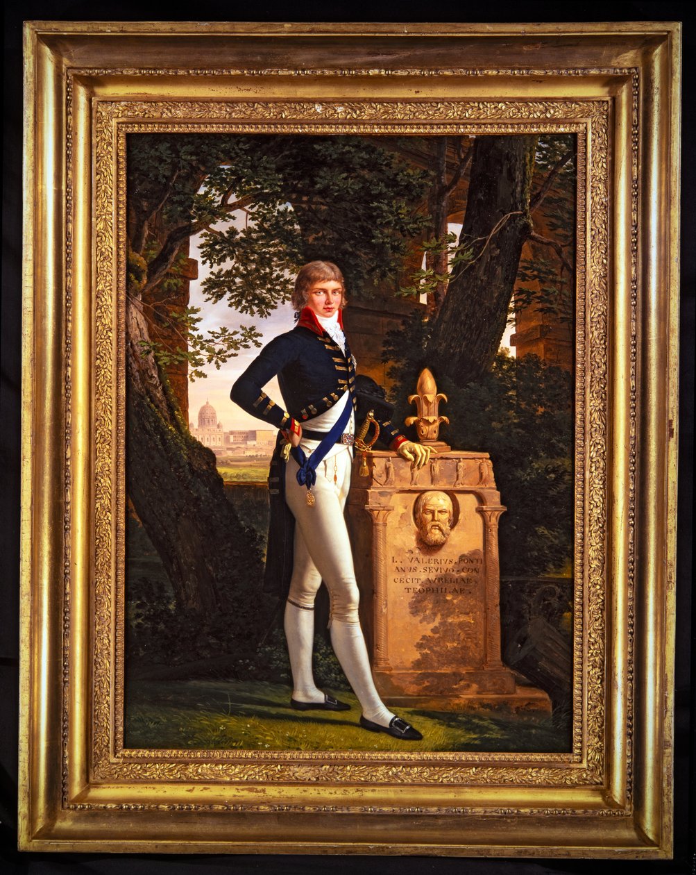 Porträtt av prins Augustus Frederick, senare hertig av Sussex (olja på duk) av Louis Gauffier