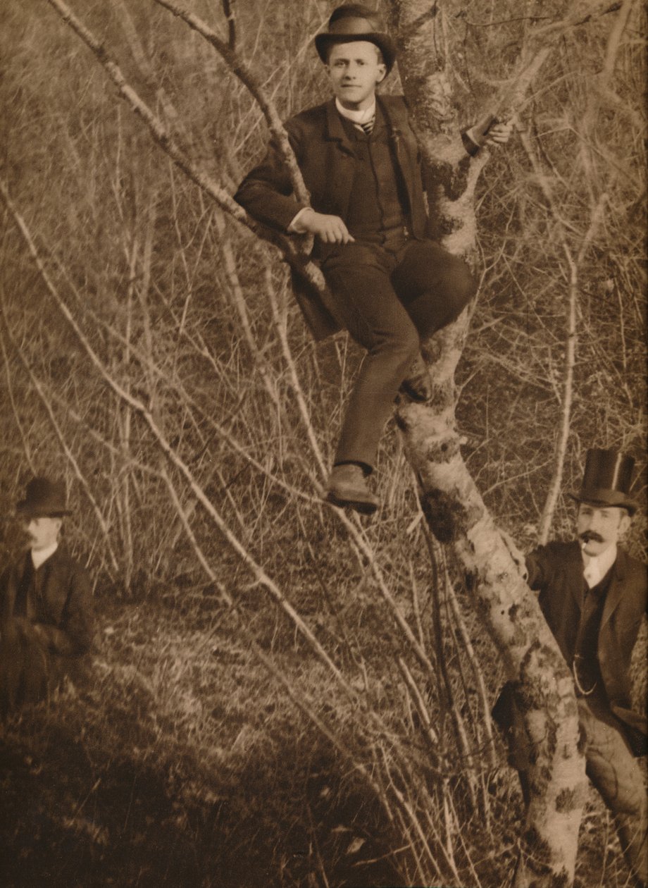 Man satt i ett träd, 1937 av Louis Guichard