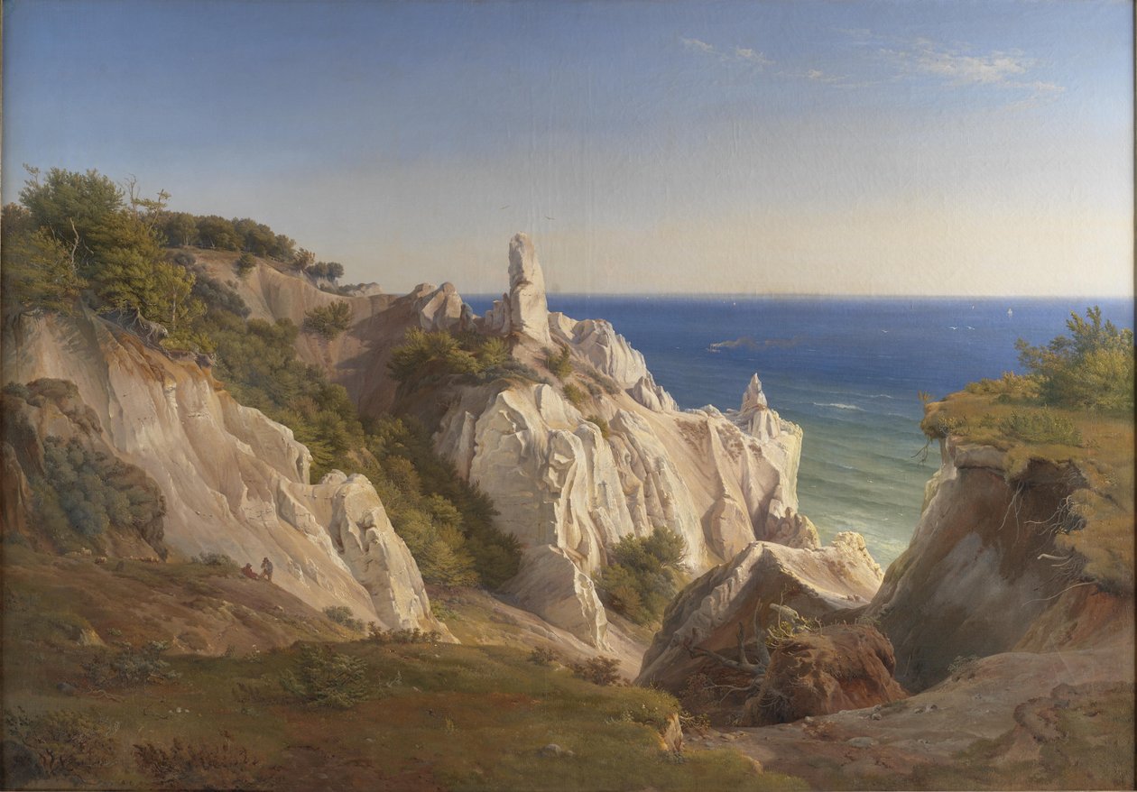 danska:  Møens Klint, Klipporna på ön Møn av Louis Gurlitt