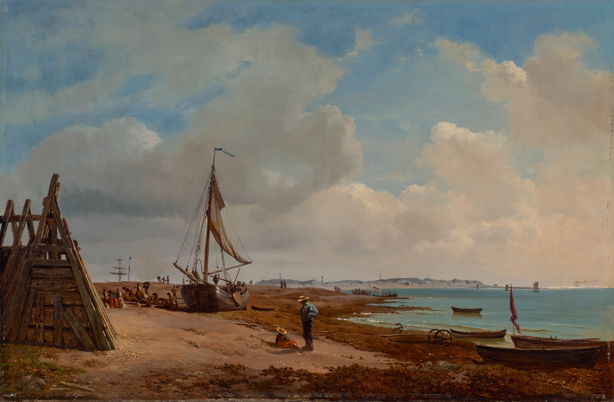 Elbe nära Blankenese av Louis Gurlitt