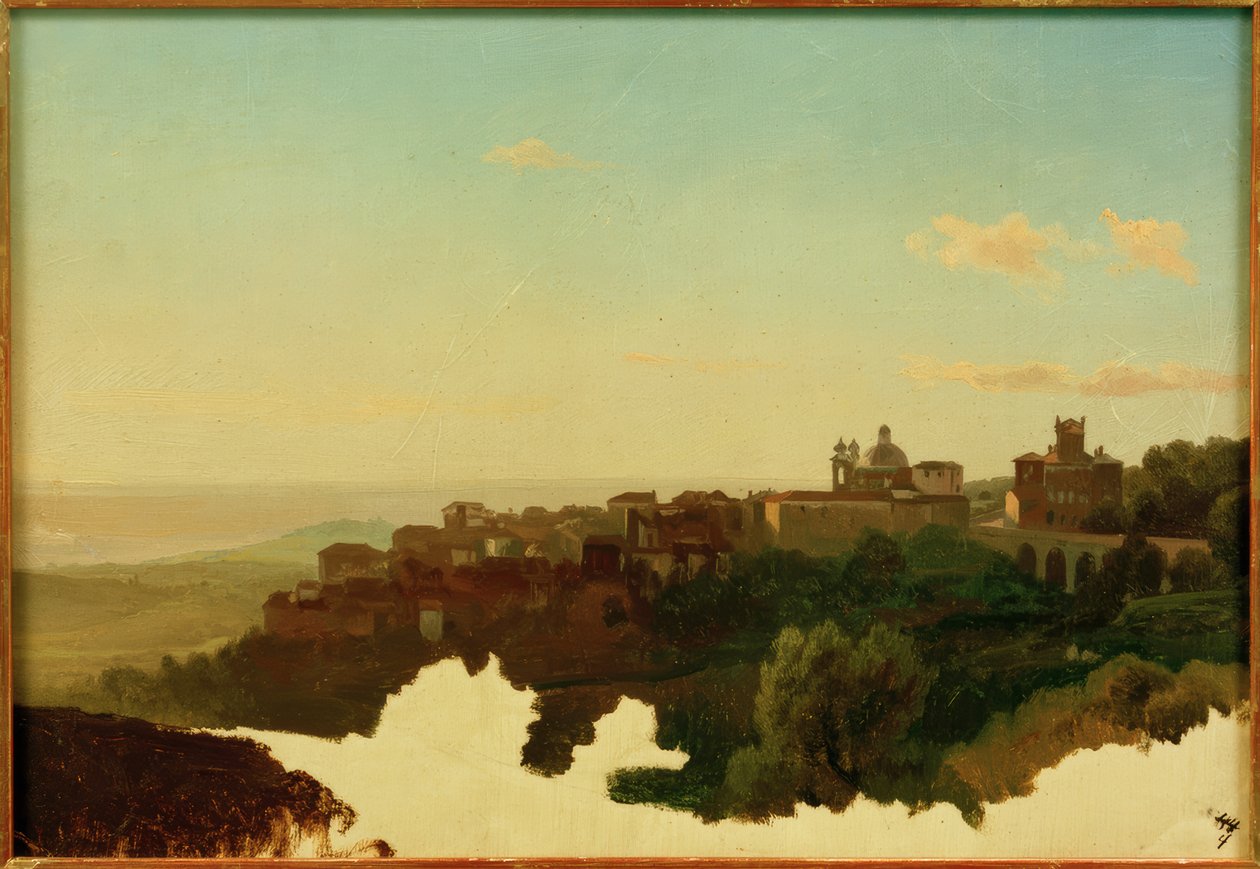 L.Gurlitt Vy över Ariccia av Louis Gurlitt