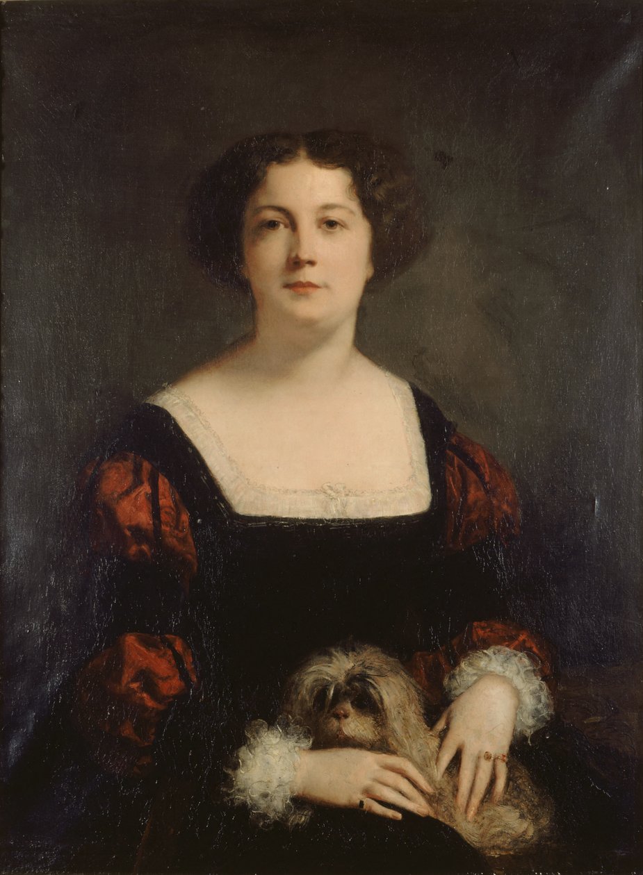 Porträtt av Apollonie Sabatier 1822-1889, ca. 1850. av Louis Gustave Ricard