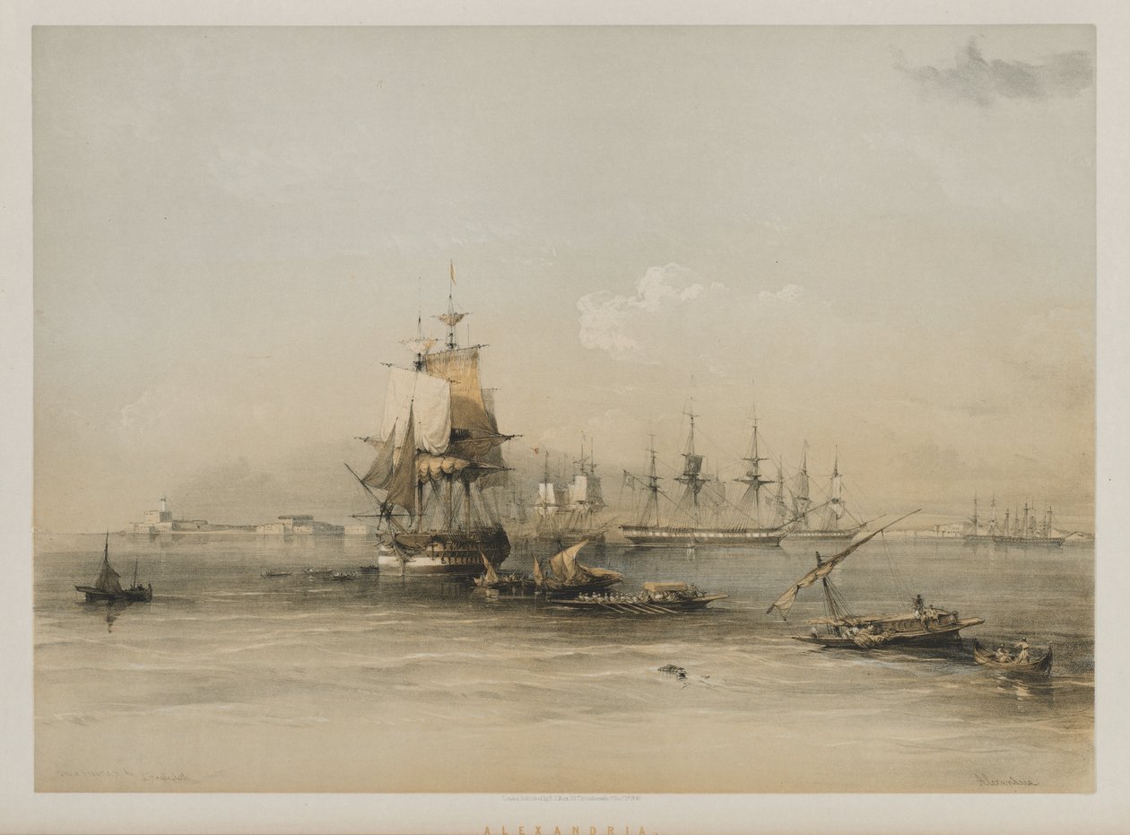 Egypten och Nubien, volym III: Alexandria av Louis Haghe