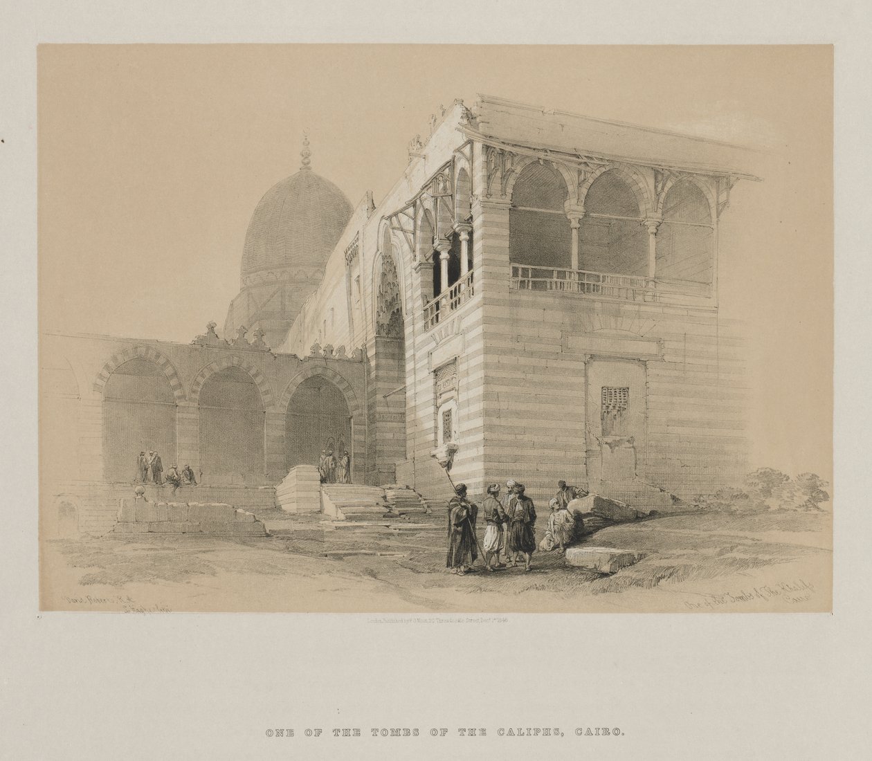 Egypten och Nubien, Volym III: En av Khalifernas gravar, Kairo av Louis Haghe
