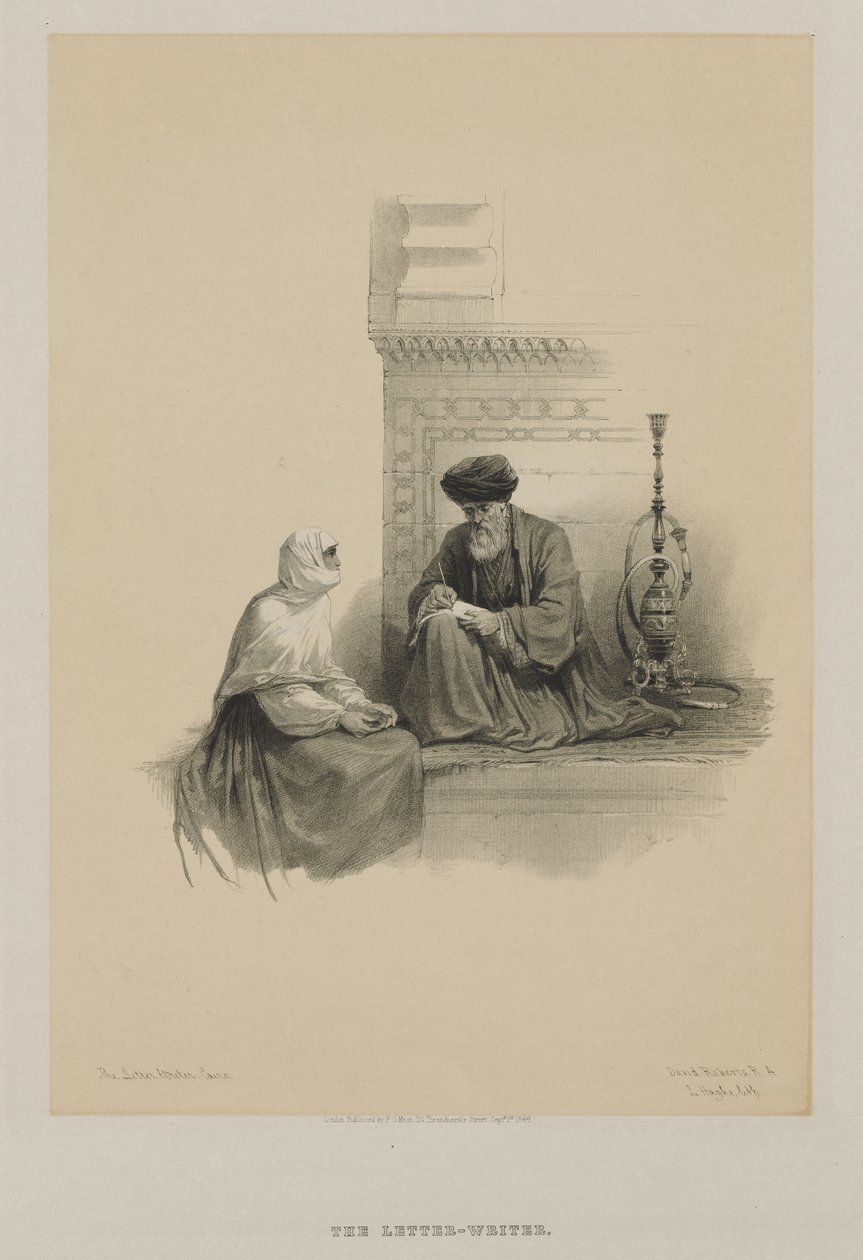 Egypten och Nubien, Volym III: Brevskrivaren, Kairo av Louis Haghe