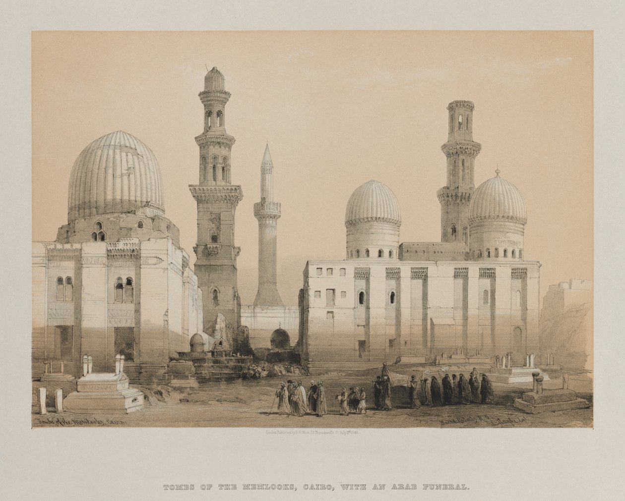 Egypten och Nubien, volym III: Memlooks grav, Kairo av Louis Haghe
