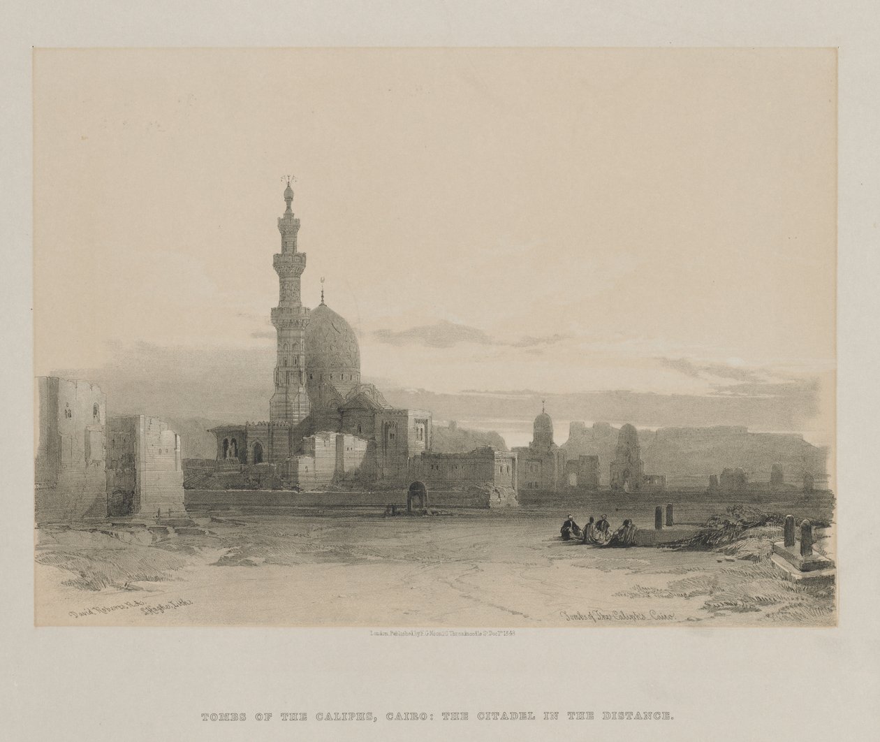 Egypten och Nubien, volym III: Kalifernas gravar, Kairo, 1848. av Louis Haghe