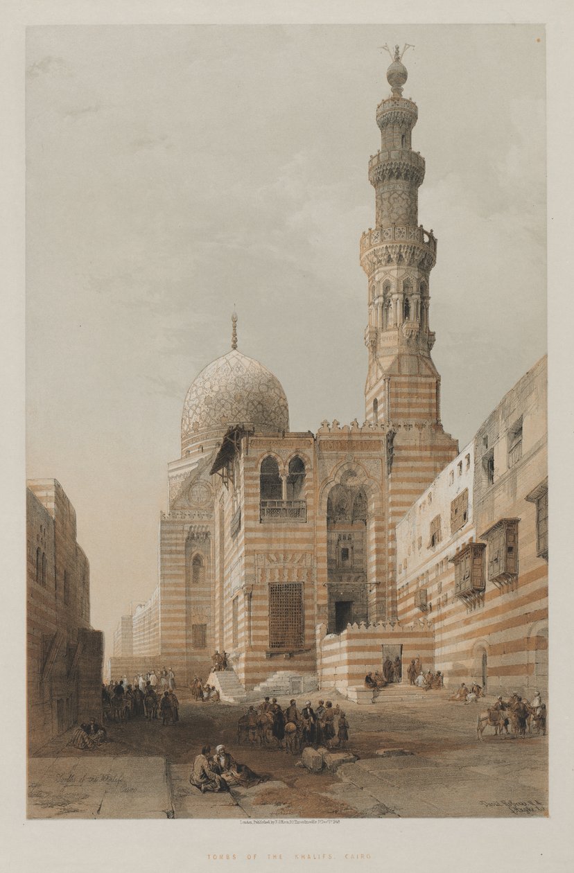 Egypten och Nubien, volym III: Khalifernas gravar, Kairo, 1848. av Louis Haghe