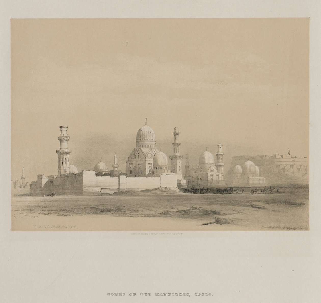 Egypten och Nubien, volym III: Memlooks gravar, Kairo av Louis Haghe