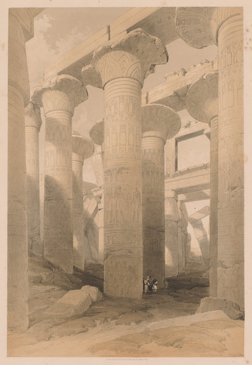 Egypten och Nubien: Volym II - nr 14, Karnak av Louis Haghe