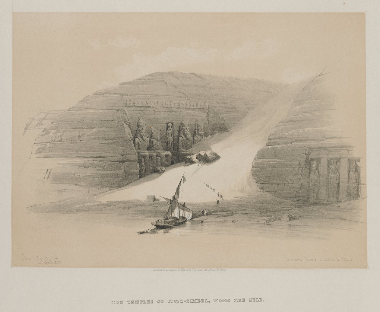 Egypten och Nubien, volym II: Utgrävda tempel i Abu Simbel, Nubien av Louis Haghe