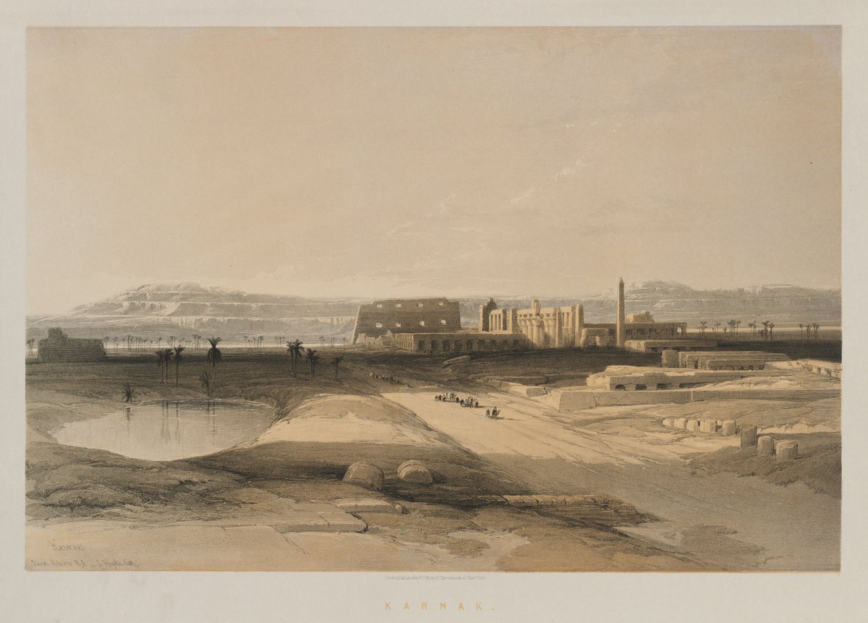 Egypten och Nubien, volym II: Karnak av Louis Haghe