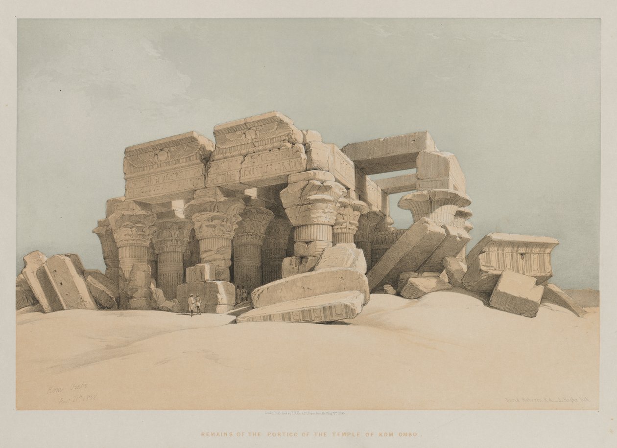 Egypten och Nubien, volym II: Kom-Ombo av Louis Haghe