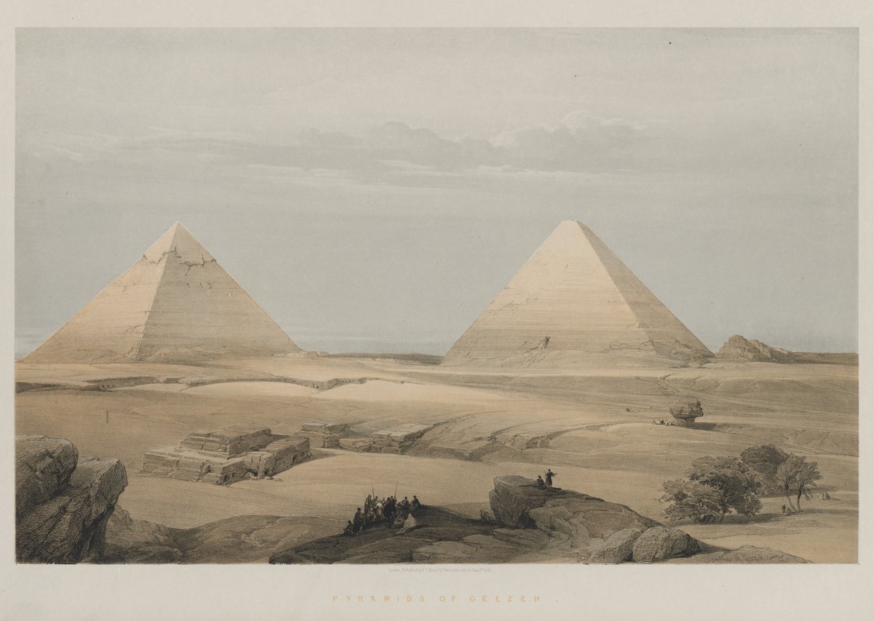 Egypten och Nubien, volym II: Pyramids of Geezeh av Louis Haghe