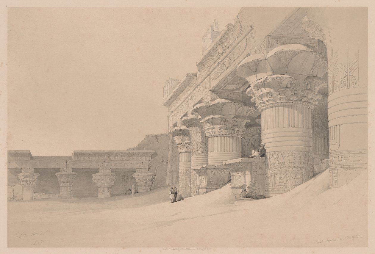 Egypten och Nubien: Volym I - nr 10, Edfou av Louis Haghe