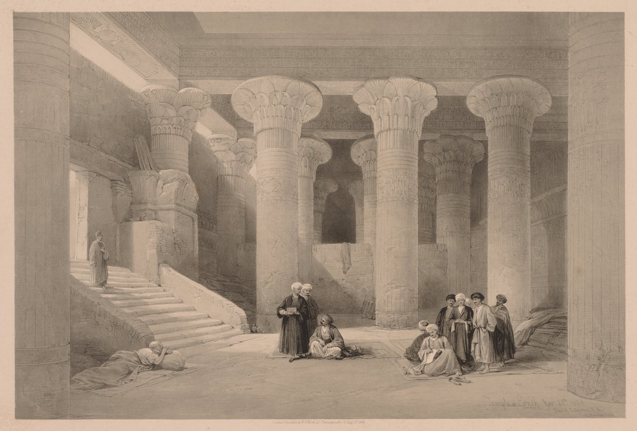Egypten och Nubien: Volym I - nr 24, Templet i Esneh av Louis Haghe