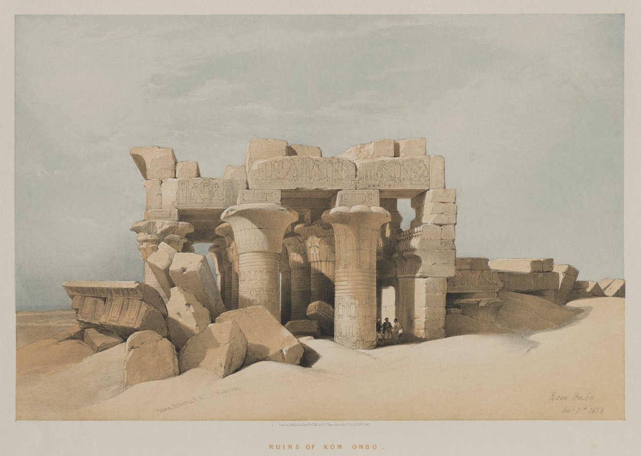 Egypten och Nubien, volym I: Kom-Ombo av Louis Haghe