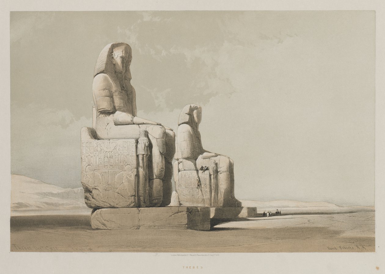 Egypten och Nubien, volym I: Thebe, 1846. av Louis Haghe