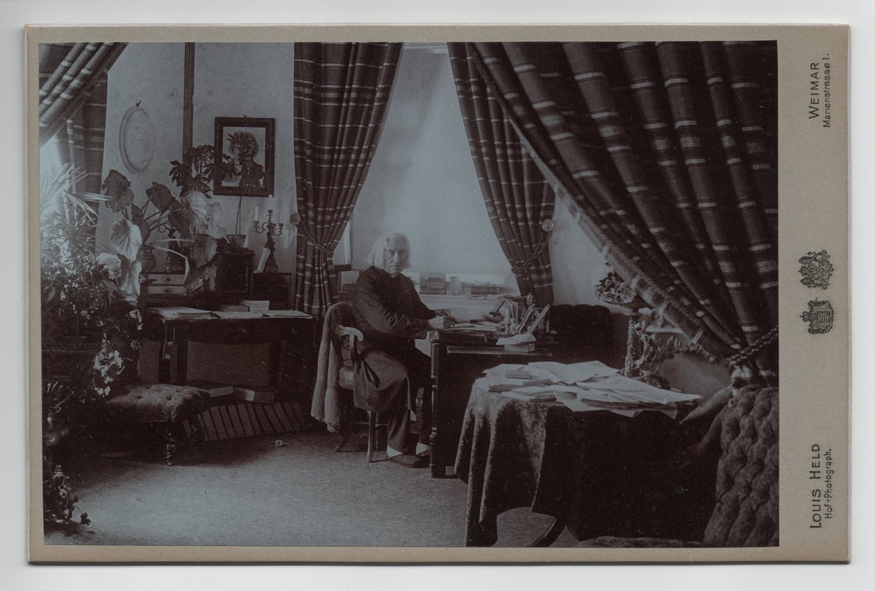 Franz Liszt (1811-1886) (1886, fotografi) av Louis Held