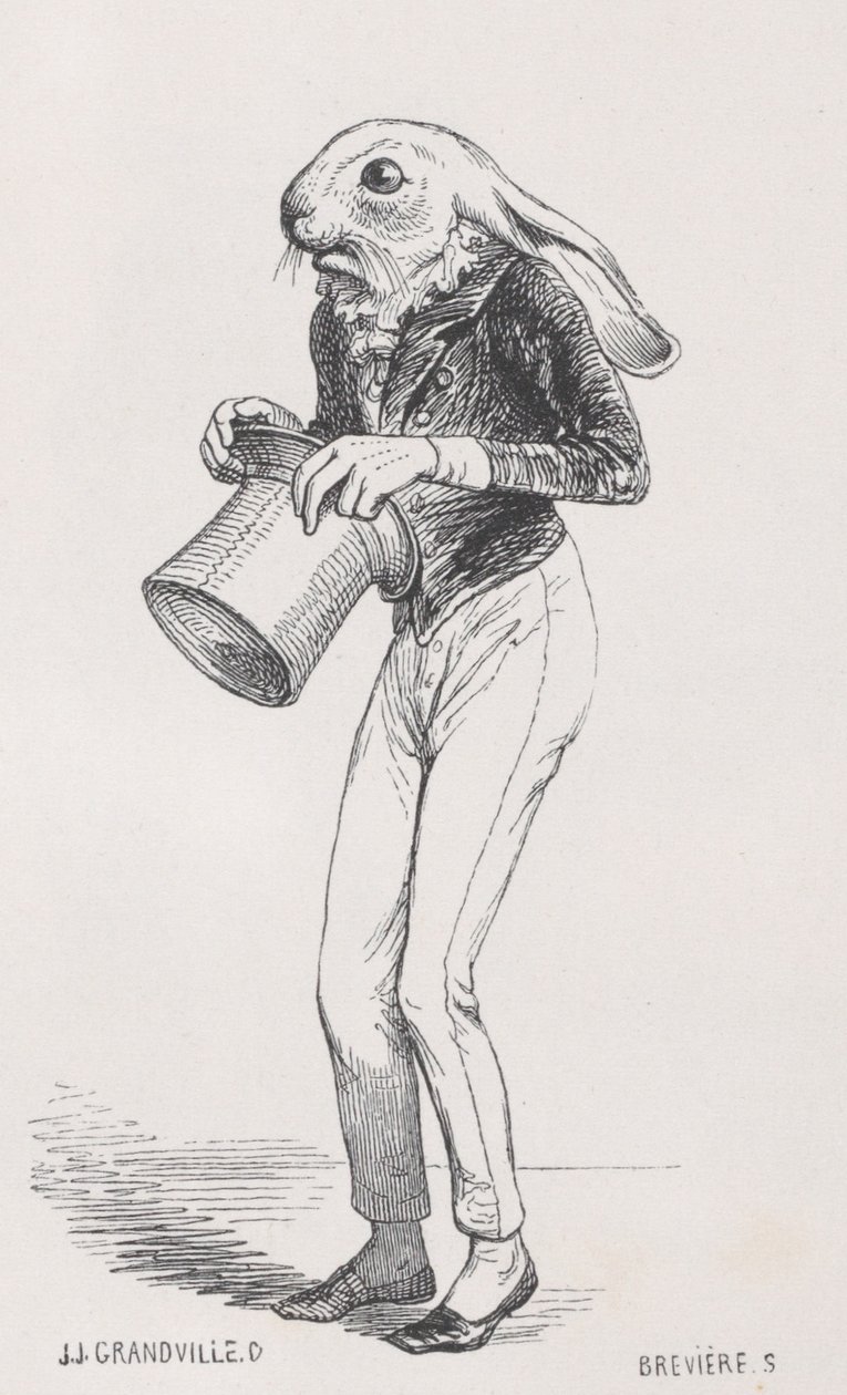 Hans son, som liknade honom på alla sätt ... från Scener från Privaten och Publ..., ca. 1837-47. av Louis Henri Brévière