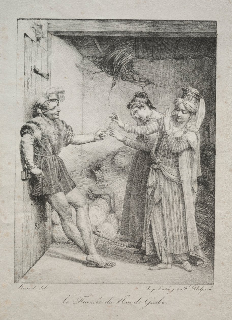 Kungen av Garbes fästmö, 1800. av Louise Marie Jeanne Hersent