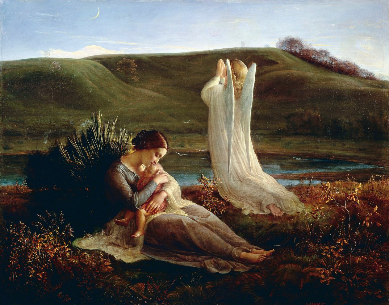 Frankrike, Lyon, Ängeln och modern av Louis Janmot