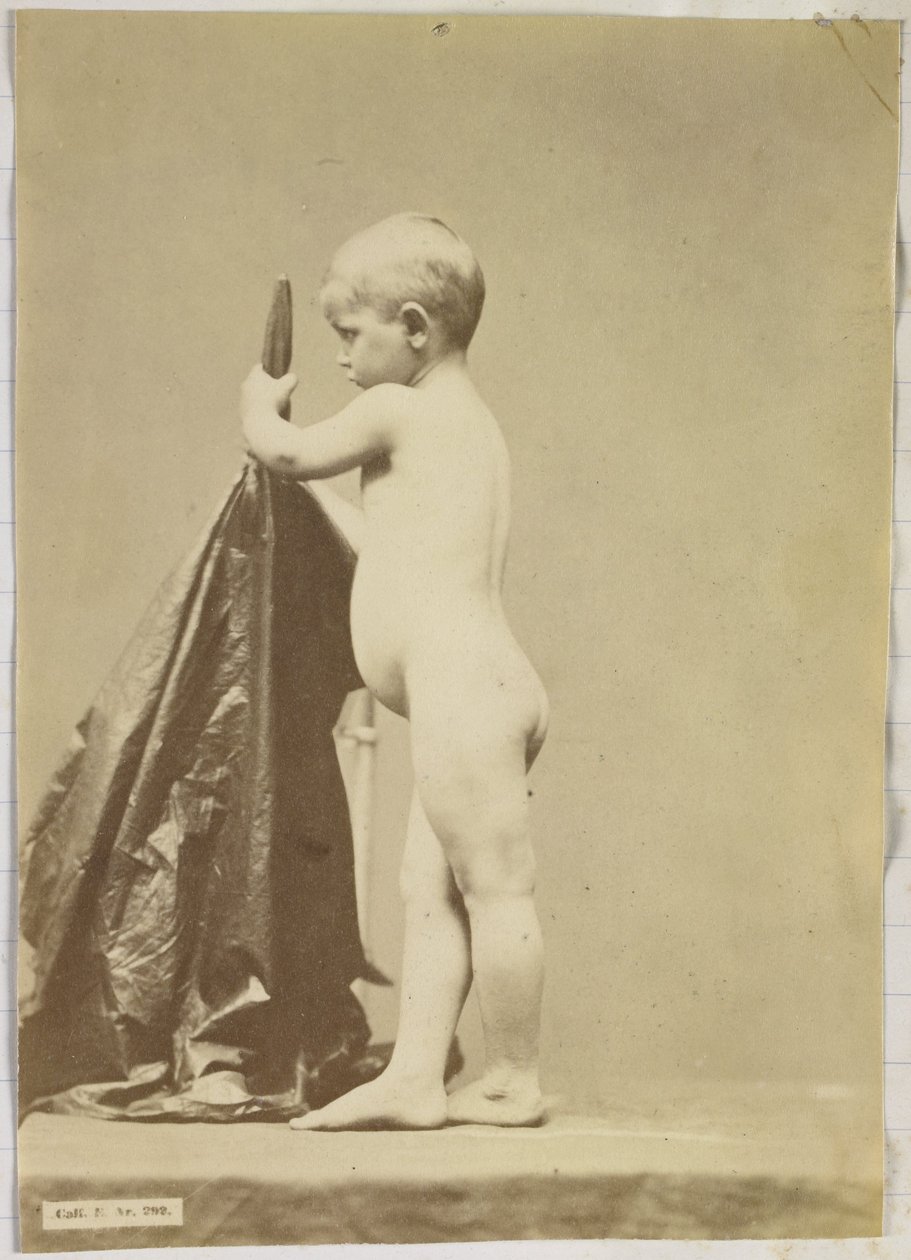 Studie av ett nakent barn, sett från sidan av Louis Jean Baptiste Igout (attributed to)