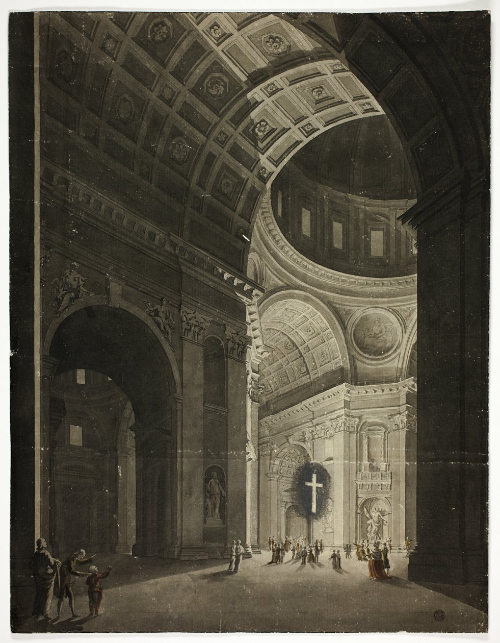 Utsikt över korsningen i Saint Peter