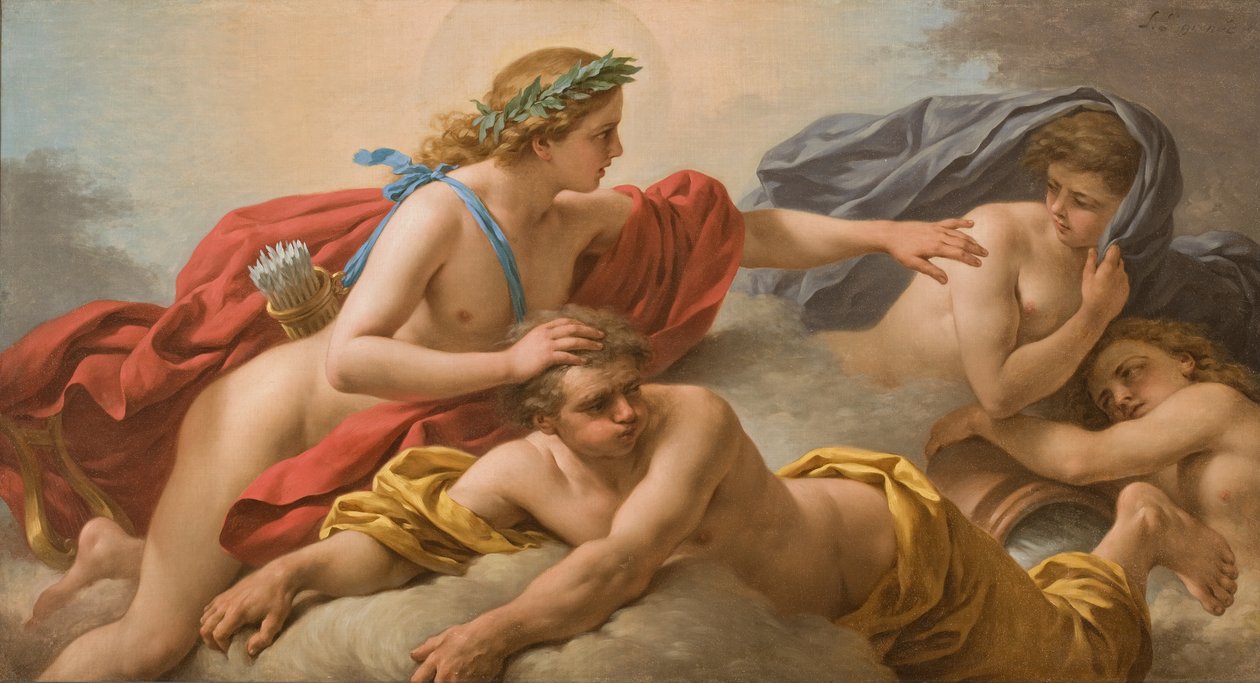 Solen skingra vindar och stormar av Louis Jean Francois I Lagrenee