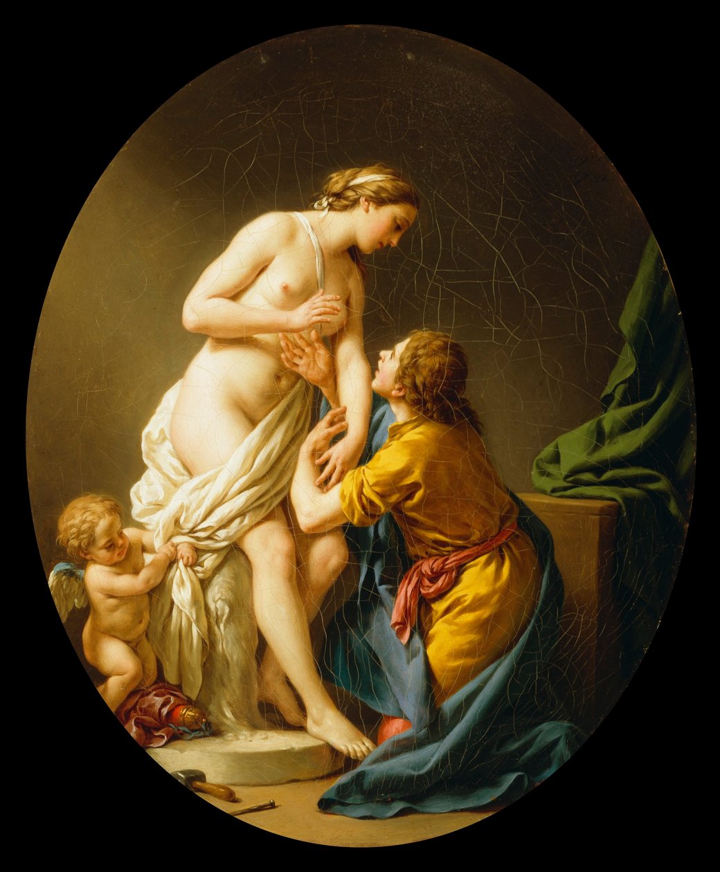 Pygmalion och Galatea av Louis Jean François Lagrenée