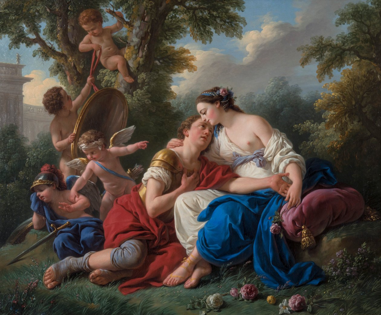 Renaud och Armide av Louis Jean François Lagrenée