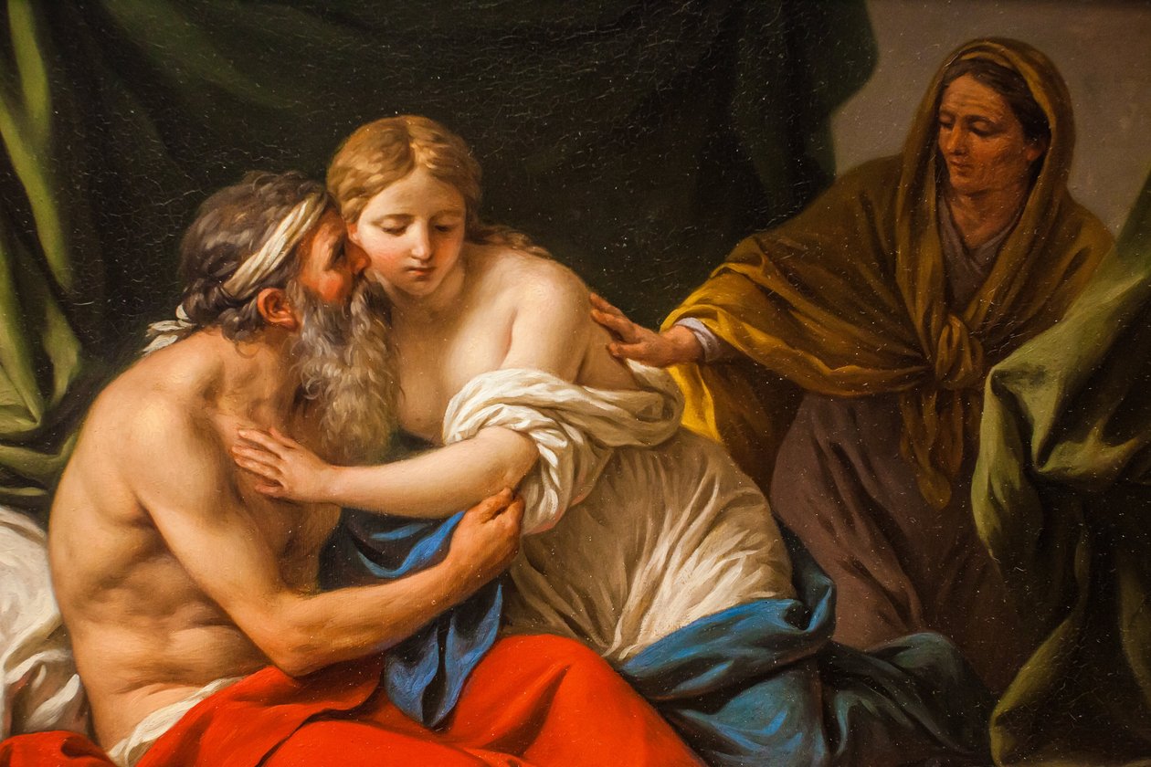 Sarah presenterar Hagar för Abraham av Louis Jean François Lagrenée