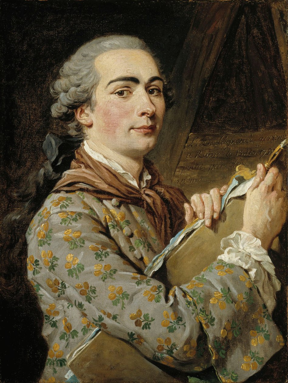 Självporträtt, 1750-tal. av Louis Jean François Lagrenée