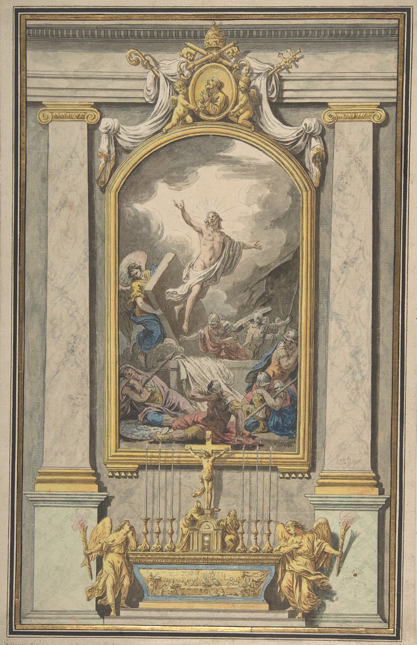 Uppståndelsen, ca. 1760. av Louis Jean François Lagrenée