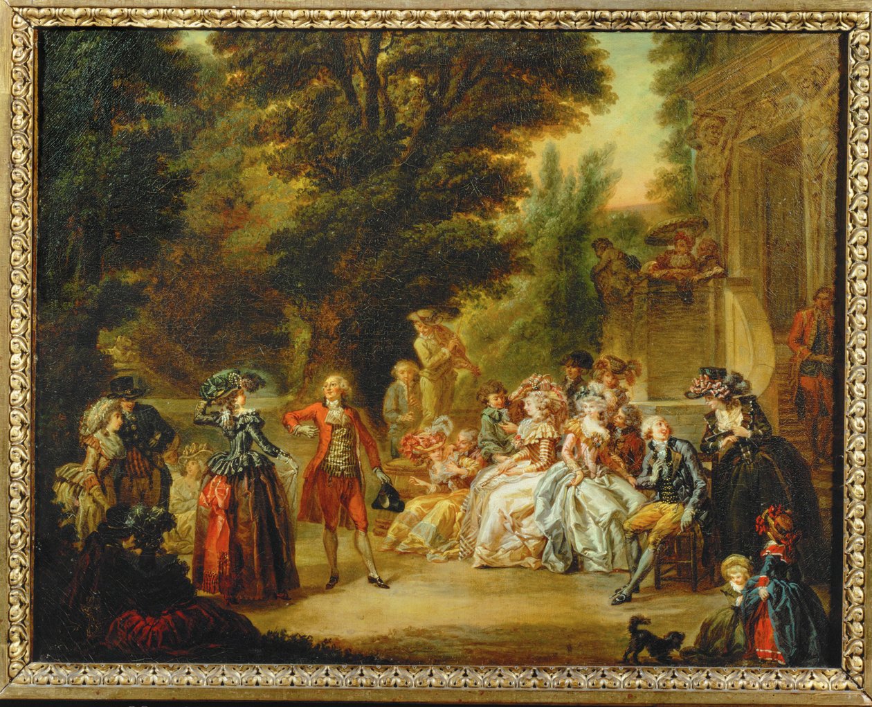 Menuett under eken av Louis Joseph (1731-98) Watteau