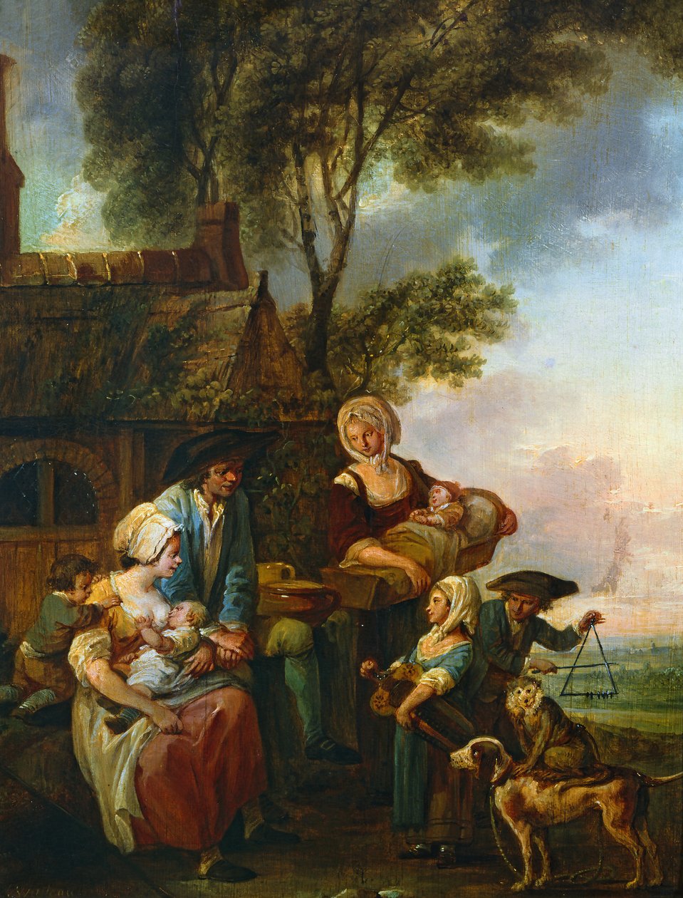 Hörspelaren av Louis Joseph (1731 98) Watteau