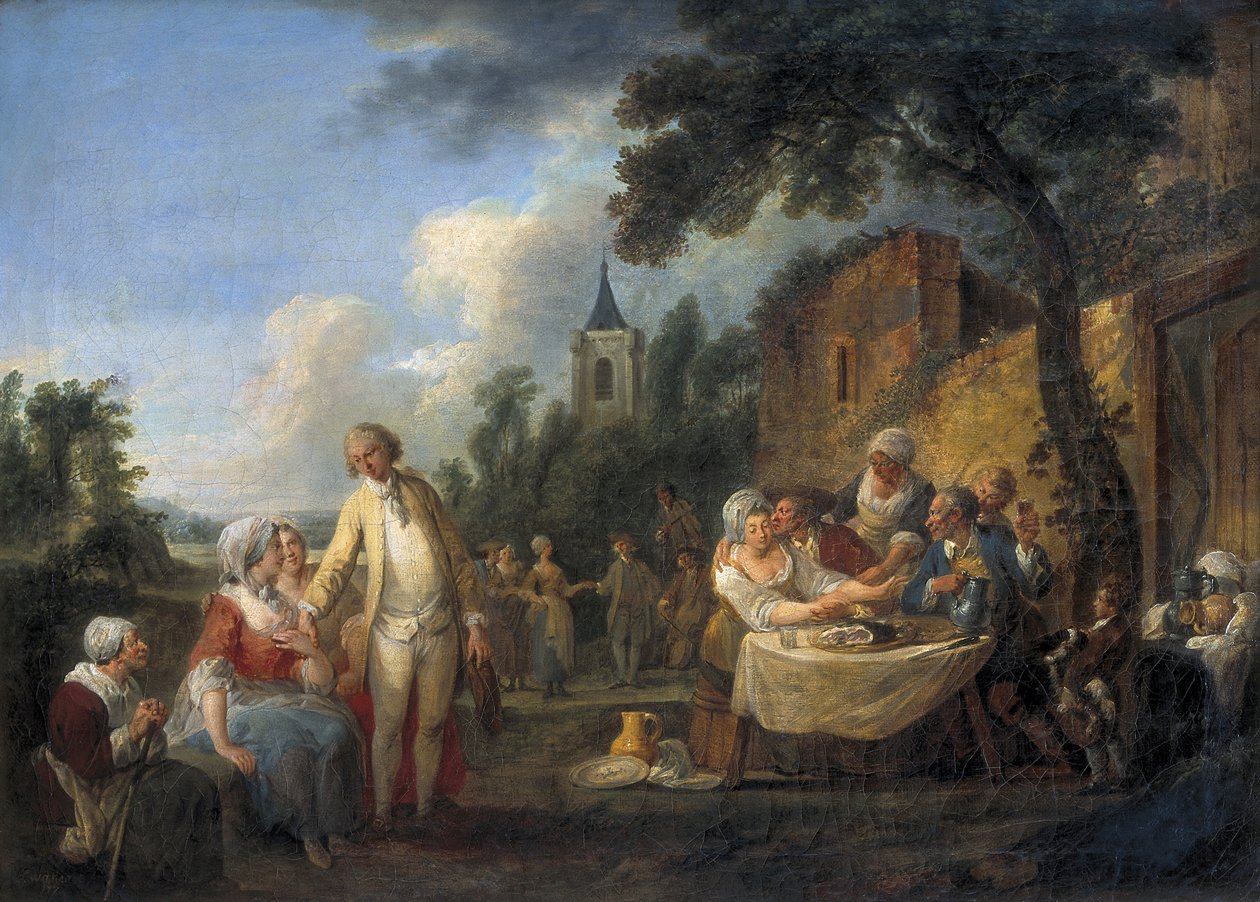 Byfesten av Louis Joseph (1731 98) Watteau