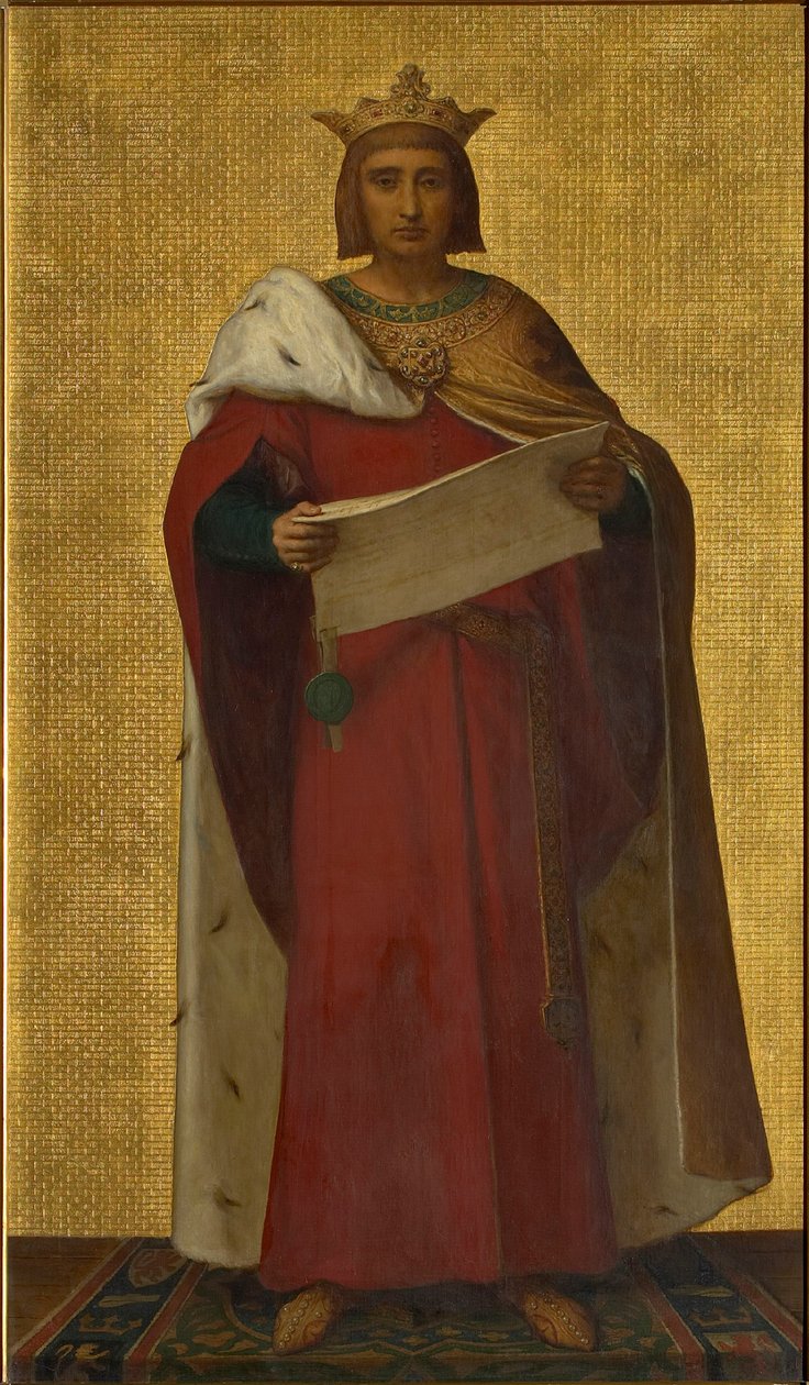 Hertig Johannes II av Brabant, 1872-1877. av Louis Joseph Gallait