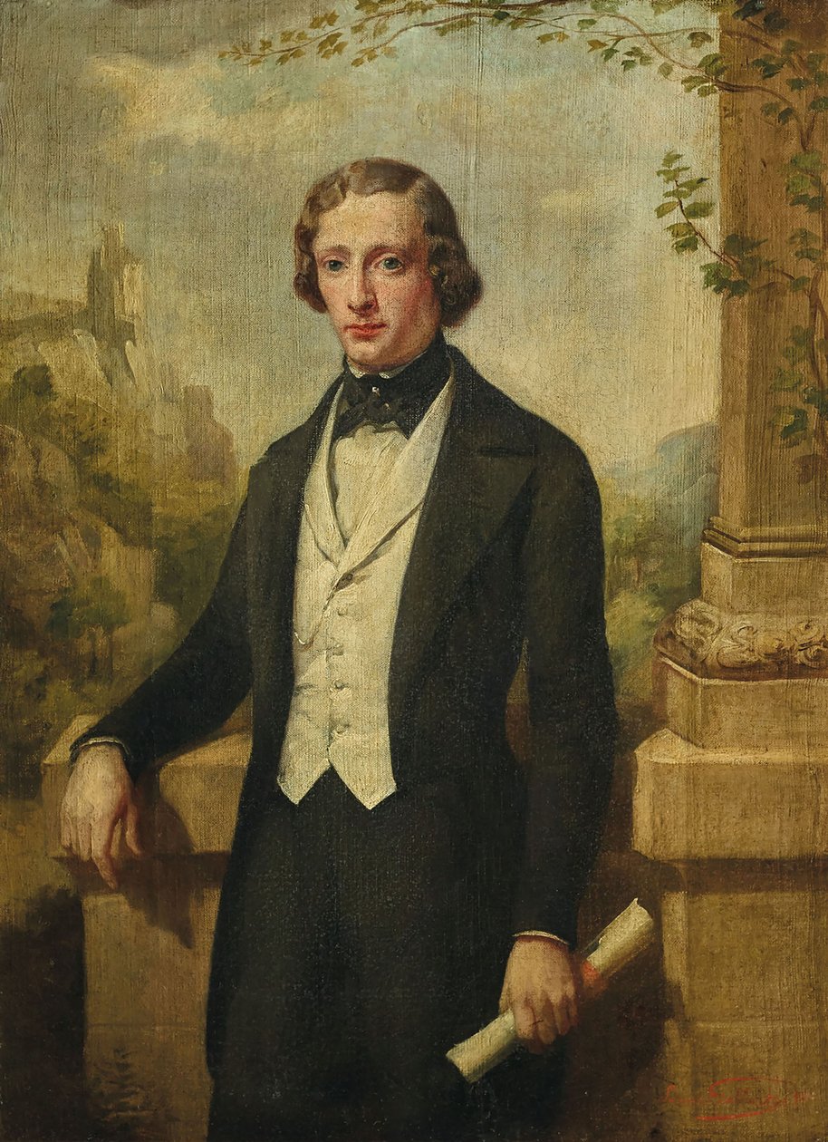 Porträtt av Frederic Chopin 1810-1849, 1843. av Louis Joseph Gallait