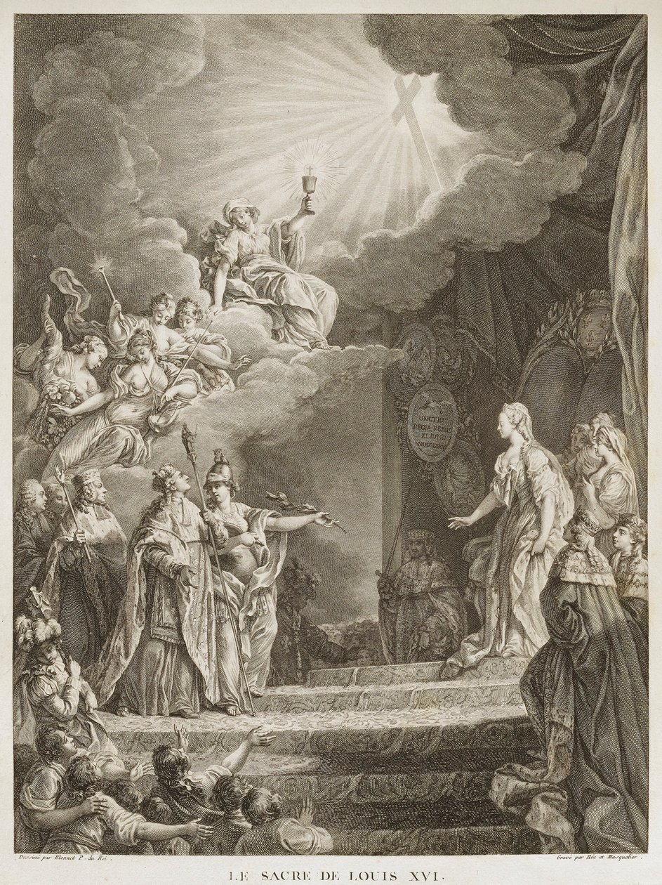 Kröningen av Ludvig XVI av Louis Joseph I Masquelier