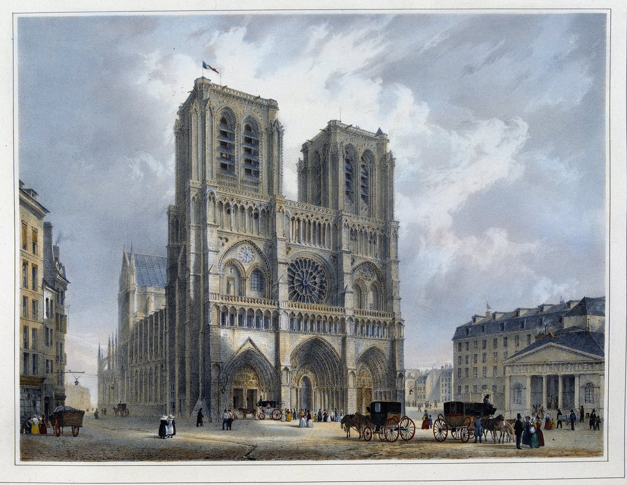 Court of Notre-Dame - av Arnout av Louis Jules Arnout
