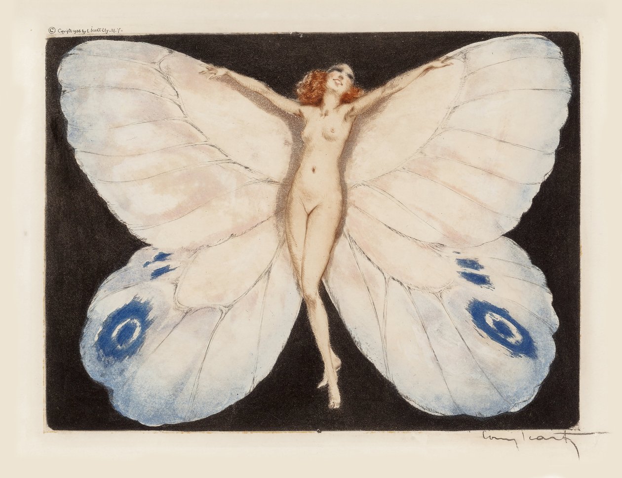 Öppna vingar, 1936. av Louis Justin Laurent Icart