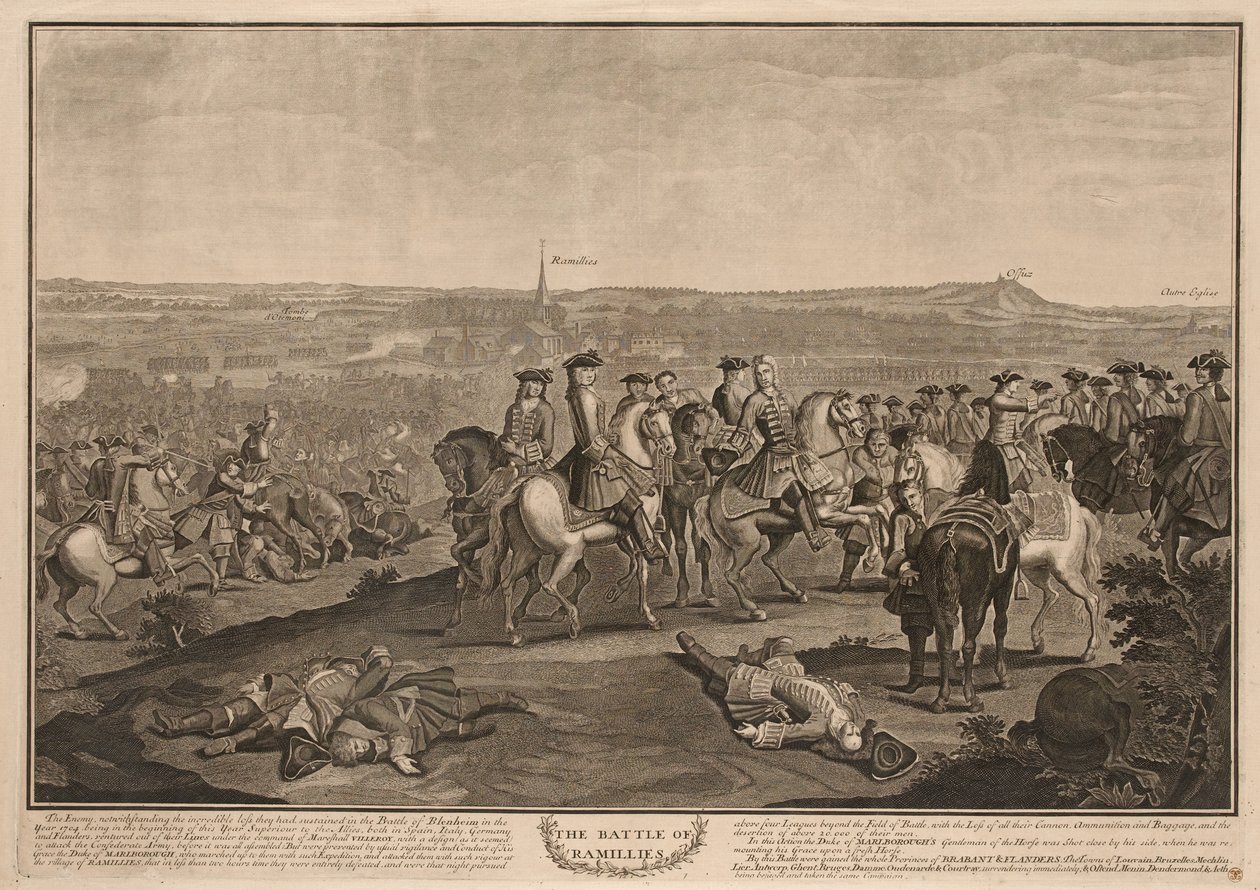 Slaget vid Ramillies, 23 maj 1706 av Louis Laguerre