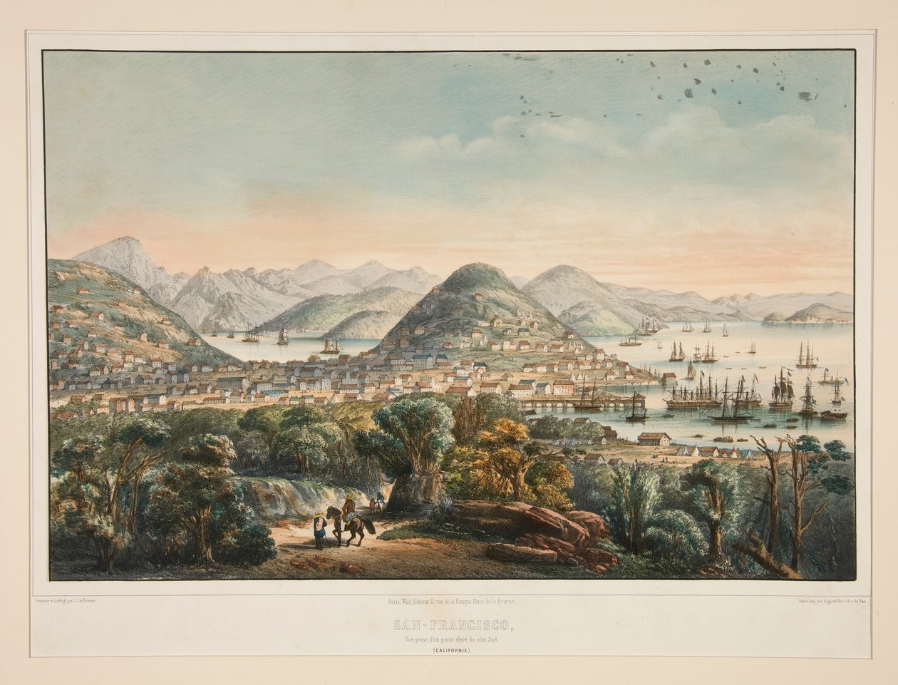 San-Francisco, / Utsikt tagen från av Louis Le Breton