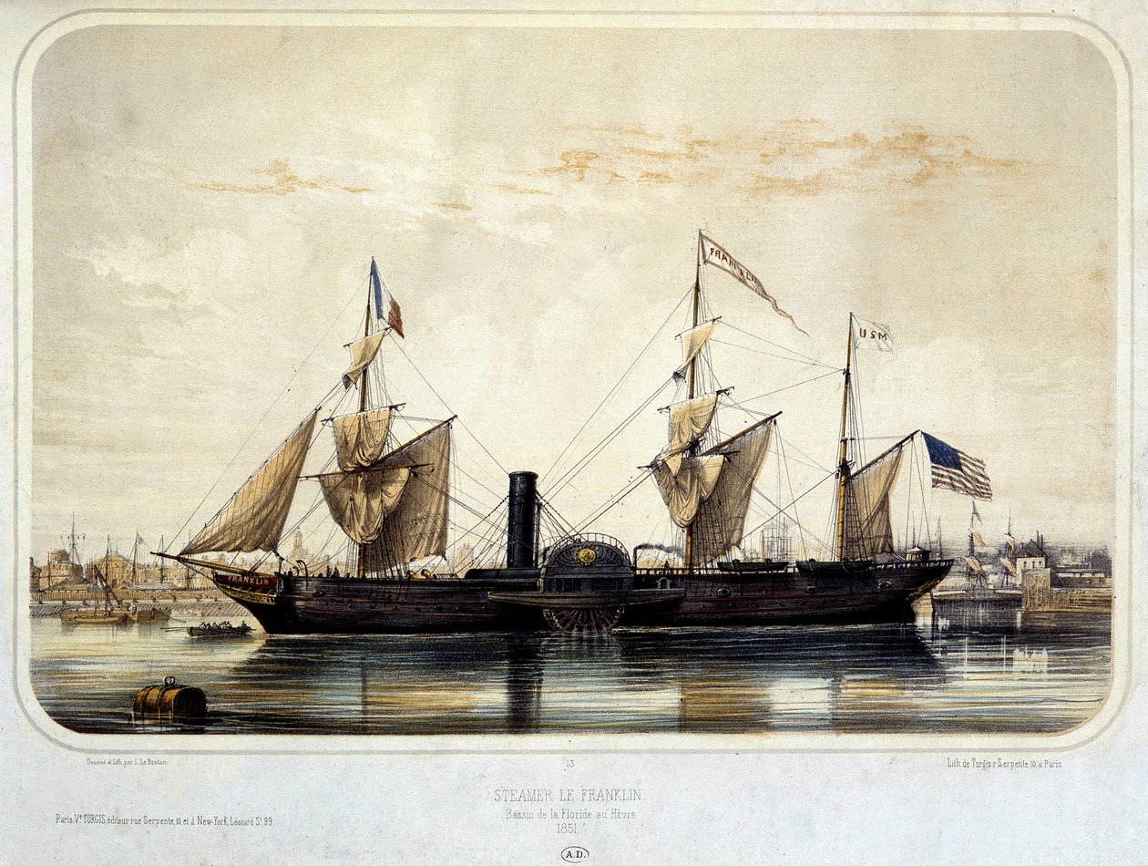 Steamer "" The Franklin" av Louis Le Breton