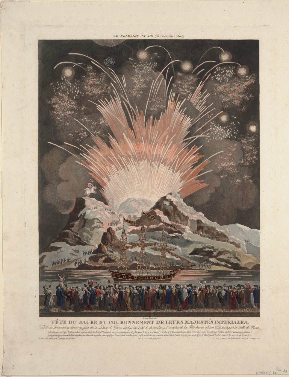 Festligheter vid Napoleons kröning 1806 av Louis Le Coeur