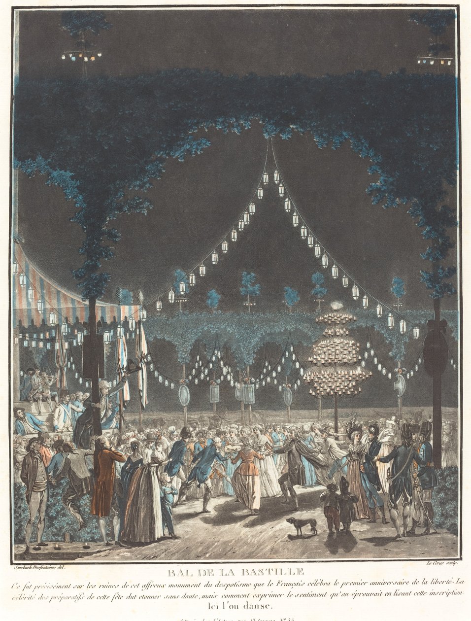 Bastille boll av Louis Le Coeur and Jacques François Joseph Swebach Desfontaines