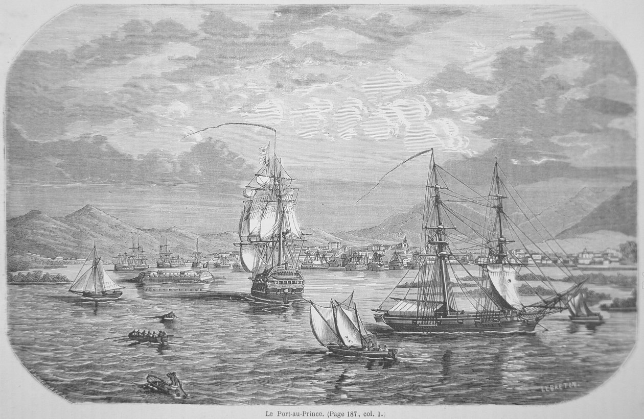 Port-au-Prince (gravyr) av Louis Le Breton